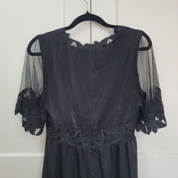 Wild honey black lace maxi dress, medium - Picture 5 of 9
